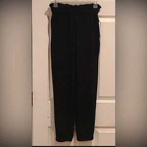 Bar III essentials deep black dress jogger pants
